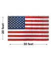 20'x30' U.S. Nylon Horizontal Banner